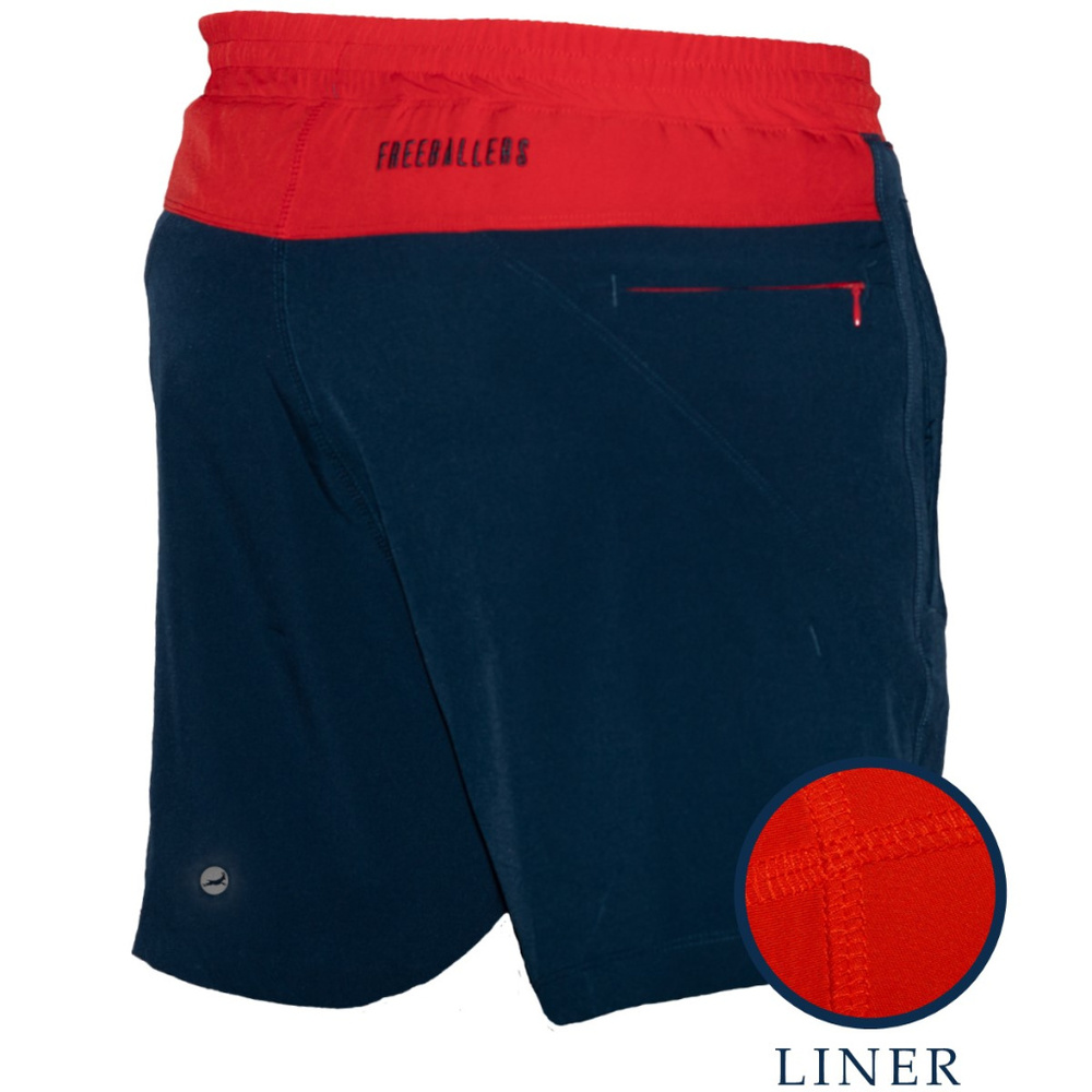 Freeballer 6" Men’s Athetic Shorts w/ Inner Liner
